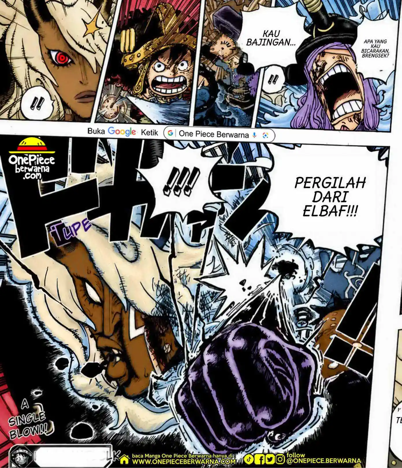 One Piece berwarna 1186 1187 1188 bahasa indonesia